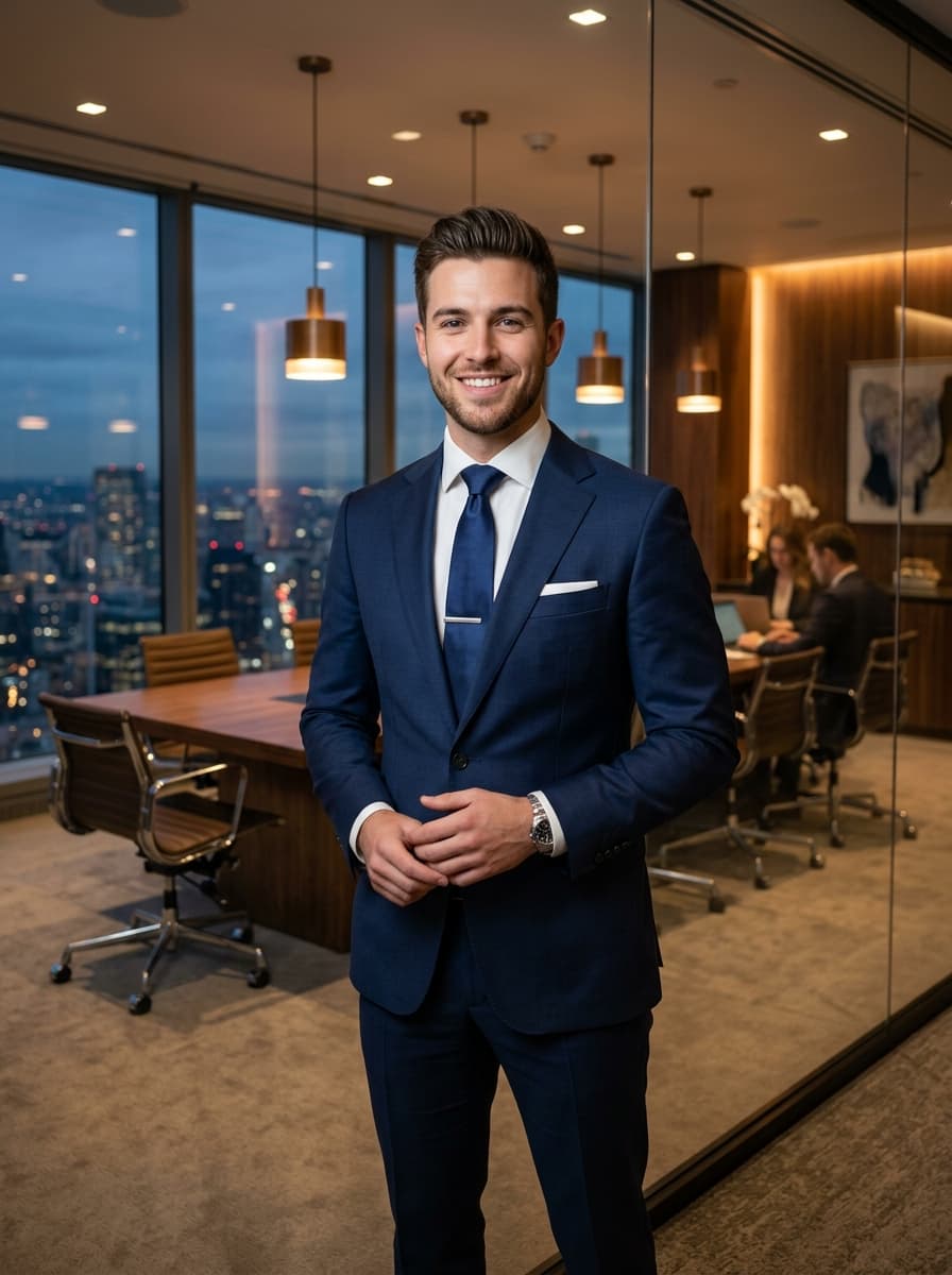 Young Corporate Professional Suit Model - BRIDGE